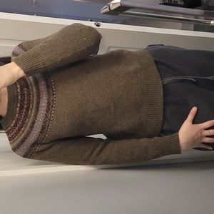 Green Fair Isle Lamb's Wool Knit